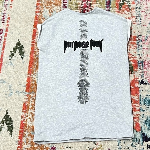 Justin Bieber The Purpose Tour Pop Music Concert Tour Sweatshirt - Picture 2 of 11